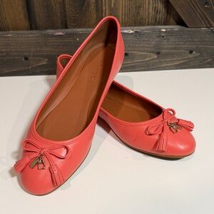 Coach Pink Tassel Loafers
